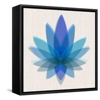 Blue Lotus-null-Framed Stretched Canvas