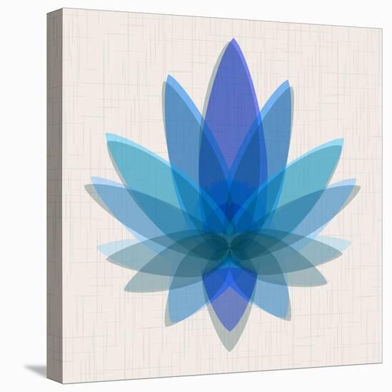 Blue Lotus-null-Stretched Canvas