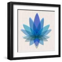 Blue Lotus-null-Framed Art Print