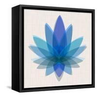 Blue Lotus-null-Framed Stretched Canvas