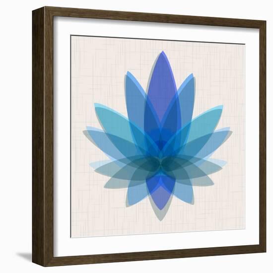 Blue Lotus-null-Framed Art Print