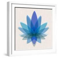 Blue Lotus-null-Framed Art Print