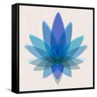 Blue Lotus-null-Framed Stretched Canvas