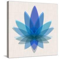 Blue Lotus-null-Stretched Canvas