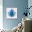 Blue Lotus-null-Stretched Canvas displayed on a wall