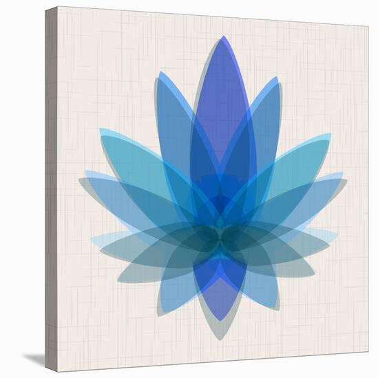 Blue Lotus-null-Stretched Canvas
