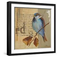 Blue Love Birds I-Patricia Pinto-Framed Art Print