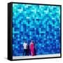 Blue Lovers-Matt Crump-Framed Stretched Canvas