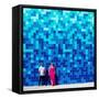 Blue Lovers-Matt Crump-Framed Stretched Canvas