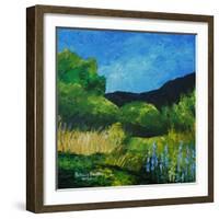 Blue Lupines, 2015-Patricia Brintle-Framed Giclee Print