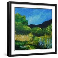 Blue Lupines, 2015-Patricia Brintle-Framed Premium Giclee Print