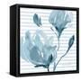 Blue Magnolias I-Lanie Loreth-Framed Stretched Canvas