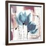 Blue Magnolias II-Lanie Loreth-Framed Art Print