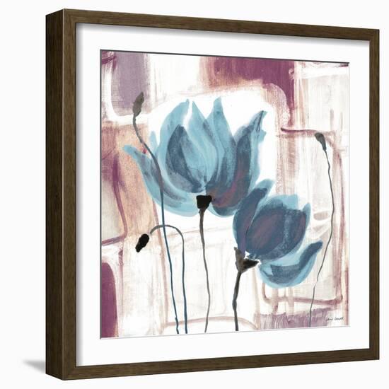 Blue Magnolias II-Lanie Loreth-Framed Art Print