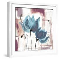 Blue Magnolias II-Lanie Loreth-Framed Art Print