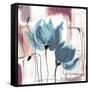 Blue Magnolias II-Lanie Loreth-Framed Stretched Canvas