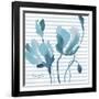 Blue Magnolias II-Lanie Loreth-Framed Art Print