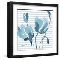 Blue Magnolias II-Lanie Loreth-Framed Art Print