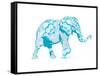 Blue Mandala Elephant-OnRei-Framed Stretched Canvas