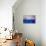 Blue Manhattan Skyline with Bridge and Vanilla Sky-Markus Bleichner-Stretched Canvas displayed on a wall