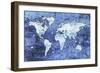 Blue Map-Martina-Framed Giclee Print