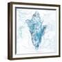 Blue Marble Coast Shell-null-Framed Art Print