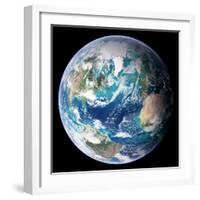 Blue Marble Image of Earth (2005)-null-Framed Premium Photographic Print