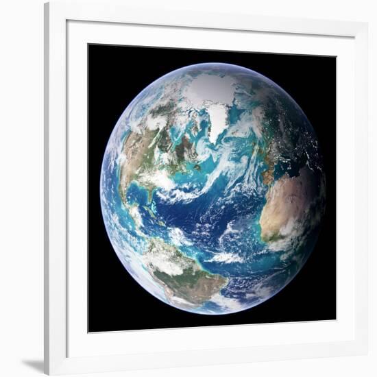 Blue Marble Image of Earth (2005)-null-Framed Photographic Print