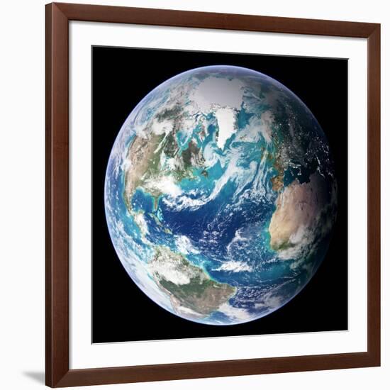 Blue Marble Image of Earth (2005)-null-Framed Photographic Print