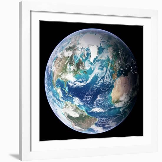 Blue Marble Image of Earth (2005)-null-Framed Photographic Print