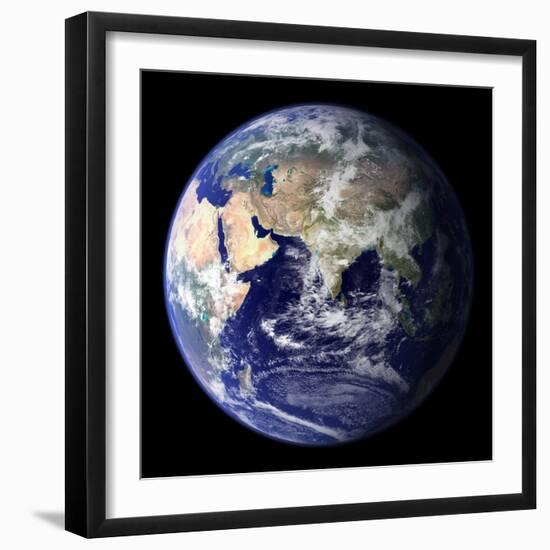 Blue Marble Image of Earth (2010)-null-Framed Premium Photographic Print