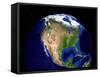 Blue Marble Next Generation Seasonal Landcover-Stocktrek Images-Framed Stretched Canvas