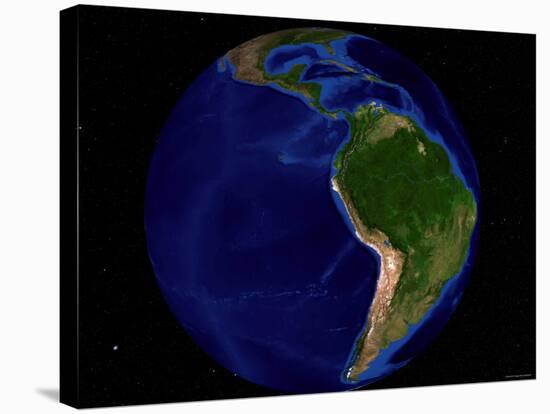 Blue Marble Next Generation Seasonal Landcover-Stocktrek Images-Stretched Canvas