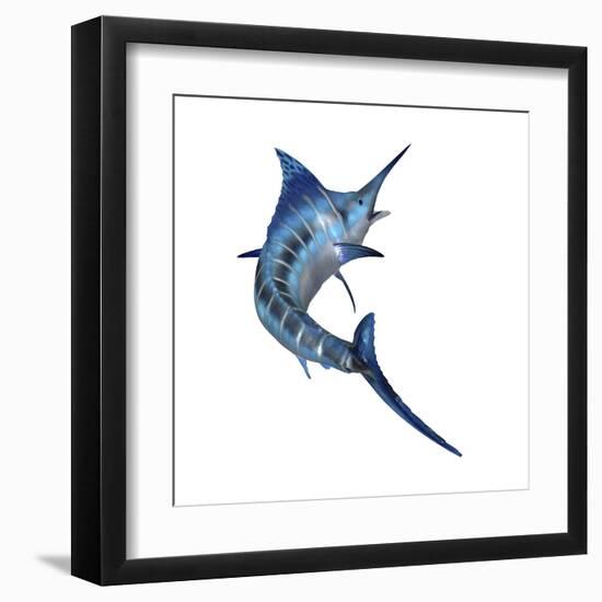 Blue Marlin-null-Framed Art Print