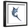 Blue Marlin-null-Framed Art Print