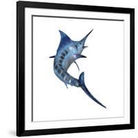 Blue Marlin-null-Framed Art Print