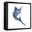 Blue Marlin-null-Framed Stretched Canvas