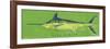 Blue Marlin-John W Golden-Framed Giclee Print