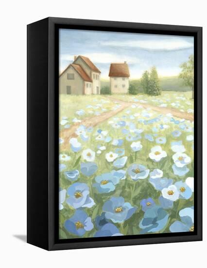 Blue Meadow-Megan Meagher-Framed Stretched Canvas