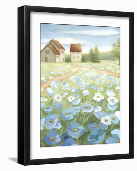 Blue Meadow-Megan Meagher-Framed Art Print