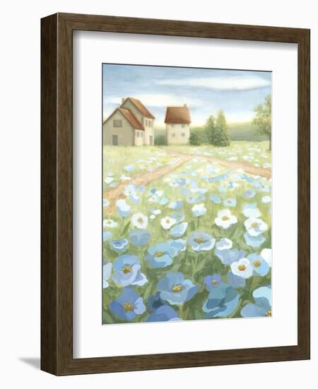 Blue Meadow-Megan Meagher-Framed Art Print