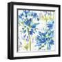 Blue Medley III-Hugo Wild-Framed Art Print