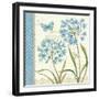 Blue Melody III-Daphne Brissonnet-Framed Premium Giclee Print