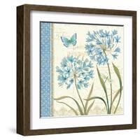 Blue Melody III-Daphne Brissonnet-Framed Art Print