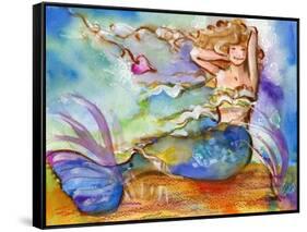 Blue Mermaid-sylvia pimental-Framed Stretched Canvas