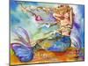 Blue Mermaid-sylvia pimental-Mounted Art Print