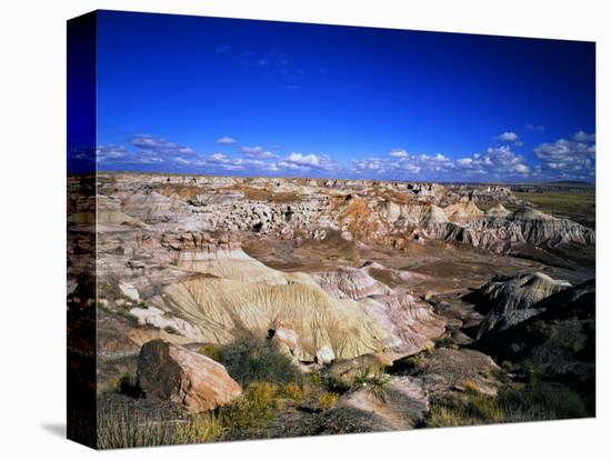 Blue Mesa Overlook, Petrified Forest National Park, Arizona, USA-Bernard Friel-Stretched Canvas