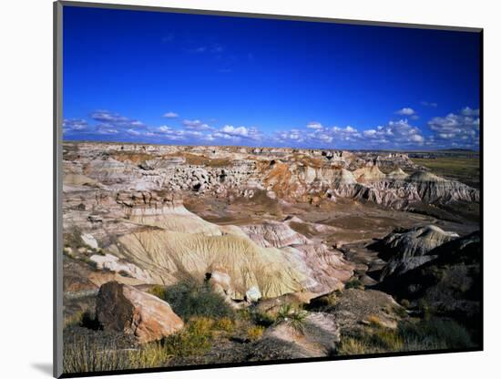 Blue Mesa Overlook, Petrified Forest National Park, Arizona, USA-Bernard Friel-Mounted Photographic Print