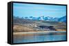 Blue Mesa Reservoir in Gunnison National Forest Colorado-digidreamgrafix-Framed Stretched Canvas