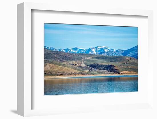 Blue Mesa Reservoir in Gunnison National Forest Colorado-digidreamgrafix-Framed Photographic Print